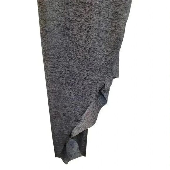 BCBGENERATION Women's Silver/Gray Poly/Spandex Cowl Neck Ruched Split Thigh Cami - Picture 5 of 14